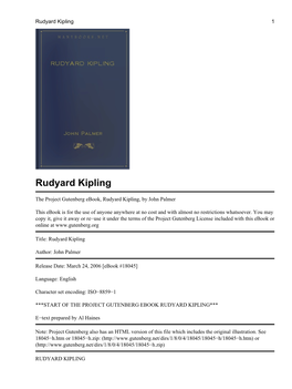 Rudyard Kipling 1