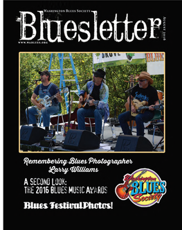 August 2016 Washington Blues Society Calendar
