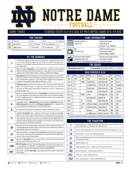 Notre Dame Notes