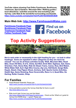 Top Activity Suggestions