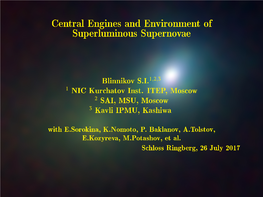 Central Engines and Environment of Superluminous Supernovae