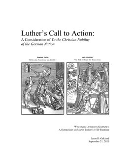 Luther's Call to Action