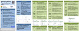 Respiratory Therapy Pocket Reference