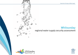 Whitsunday Regional Water Supply Security Assessment CS56 56 06/16