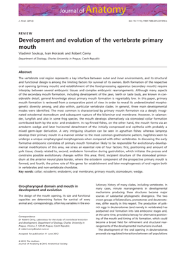 Development and Evolution of the Vertebrate Primary Mouth