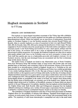 Hogback Monuments in Scotland