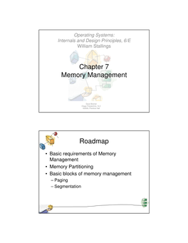 Chapter 7 Memory Management Roadmap