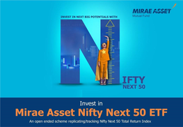 Mirae Asset Nifty Next 50 Etf