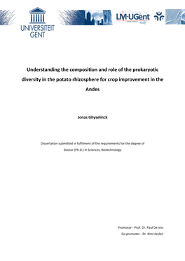 Understanding the Composition and Role of the Prokaryotic Diversity in the Potato Rhizosphere for Crop Improvement in the Andes