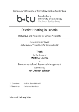 District Heating in Lusatia