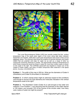 LRO Makes a Temperature Map of the Lunar South Pole 42