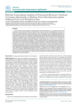 RNA-Seq Transcriptome Analysis Of