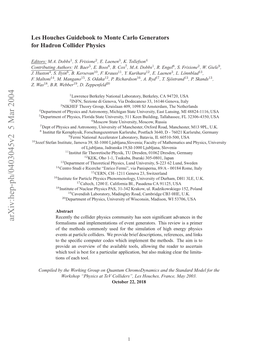 Arxiv:Hep-Ph/0403045V2 5 Mar 2004 .Maltoni F