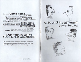 A Sound Invest~Ent J Arnes Fanzine