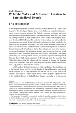 17 Infidel Turks and Schismatic Russians in Late Medieval Livonia