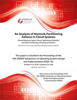 An Analysis of Network-Partitioning Failures in Cloud Systems