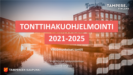 Tonttihakuohjelmointi 2021-2025