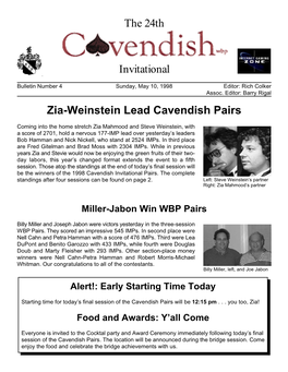 1998 Cavendish Bulletin 4