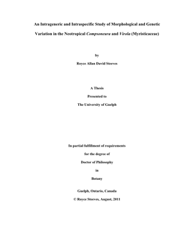 A Molecular Taxonomic Treatment of the Neotropical Genera