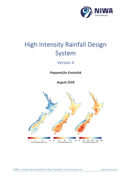 High Intensity Rainfall Design System Version 4