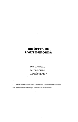 Briòfits De L'alt Empordà