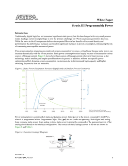 Stratix III Programmable Power