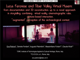 Lucus Feroniae and Tiber Valley Virtual Musem