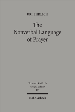 The Nonverbal Language of Prayer