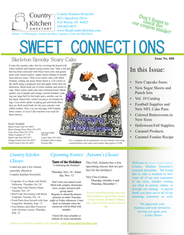 SWEET CONNECTIONS Skeleton Spooky Scary Cake Issue No