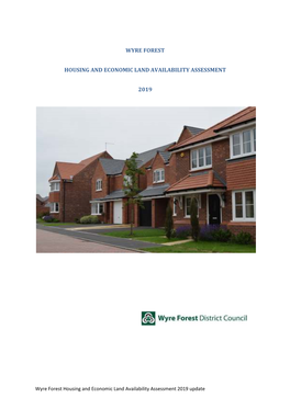 Wyre Forest Housing and Economic Land Availability