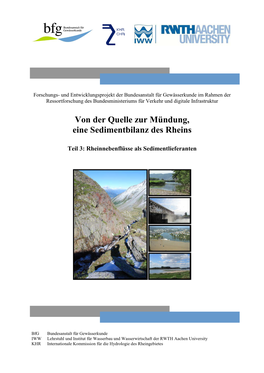 Von Der Quelle Zur Mündung, Eine Sedimentbilanz Des Rheins