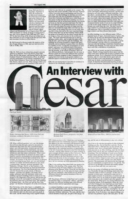 An Interview with Cesar Pelli