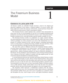 Chapter 1. the Freemium Business Model