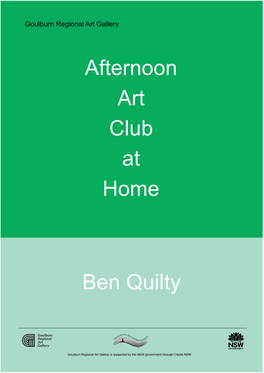 Afternoon Art Club at Home Ben Quilty