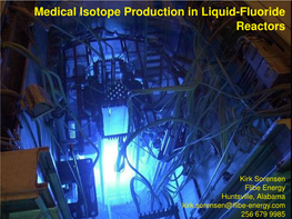 Medical Isotope Production in Liquid-Fluoride Reactors