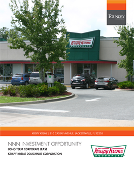 Nnn Investment Opportunity Long Term Corporate Lease Krispy Kreme Doughnut Corporation Nnn Investment Opportunity Long Term Corporate Tenant