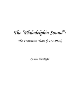 Chapter Three the Philadelphia Orchestra Stokowski Inherited 15