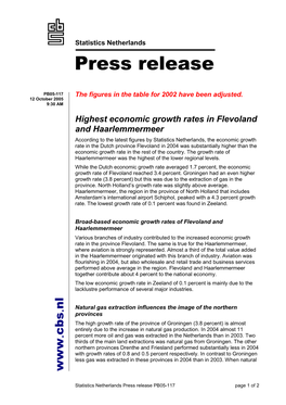 Highest Economic Growth Rates in Flevoland and Haarlemmermeer