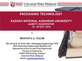 Packaging Technology