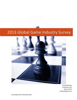 2013 Global Game Industry Survey