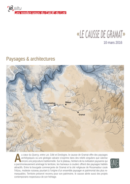 «LE CAUSSE DE GRAMAT» 10 Mars 2016