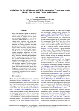 Media Bias, the Social Sciences, and NLP: Automating Frame Analyses to Identify Bias by Word Choice and Labeling