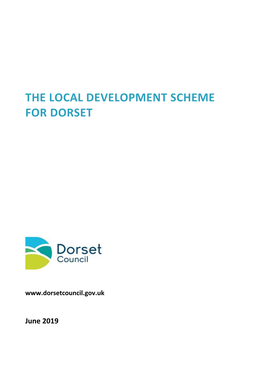 The Local Development Scheme for Dorset