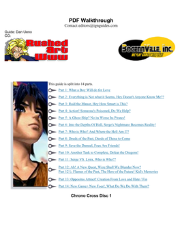 Chrono Cross Strategy Guide