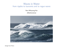 Waves in Water from Ripples to Tsunamis and to Rogue Waves