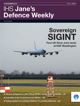 SIGINT First UK Rivet Joint Lands at RAF Waddington