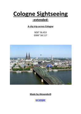 Cologne Sightseeing -Extended