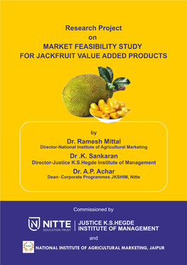 Market Feasibility Study for Jackfruit Value Added Products
