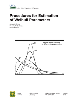 Procedures for Estimation of Weibull Parameters James W