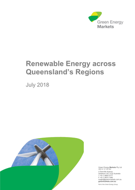Renewable Energy Across Queensland's Regions